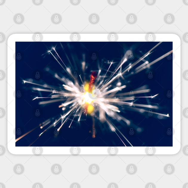 Sparkler in the dark III Sticker by heidiannemorris